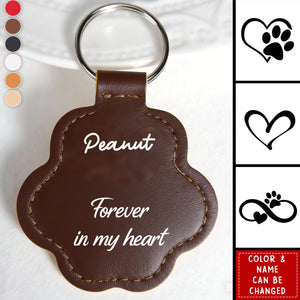 Personalized Pet Fur Keepsake Keychain - I'm always with you - Dog Hair Memorial Holder, Leather Pouch for Pet Loss Gift