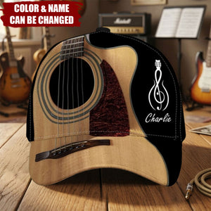 Custom Name Gift For Guitarist, Guitar Lover - Personalized Cap