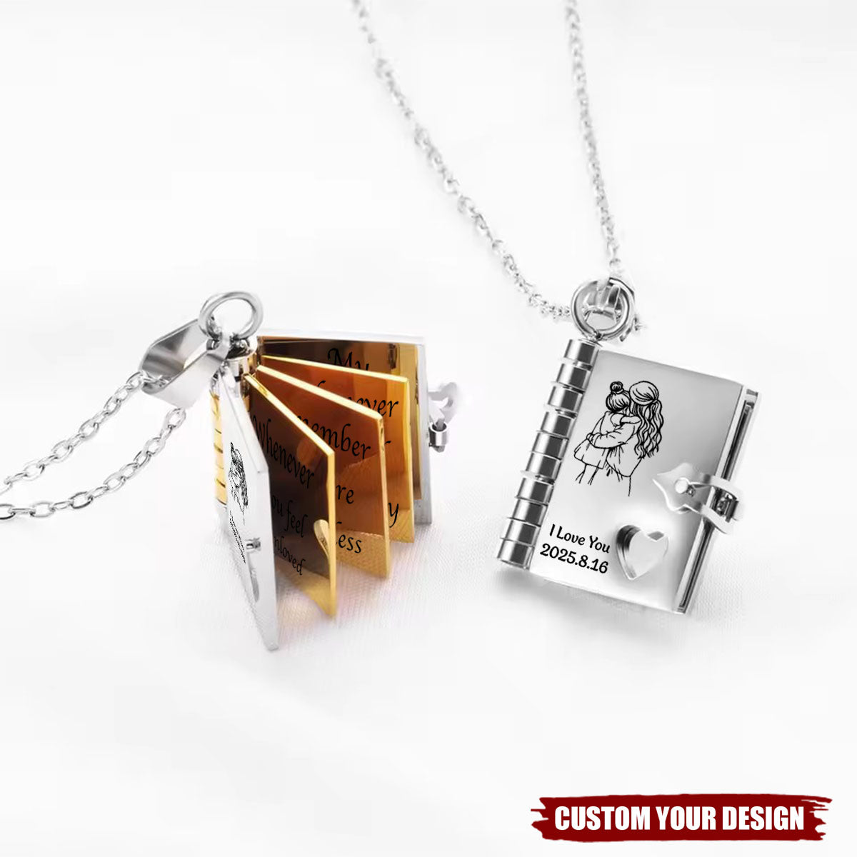 A Letter to My Daughter – My Little Star Personalized Book Necklace