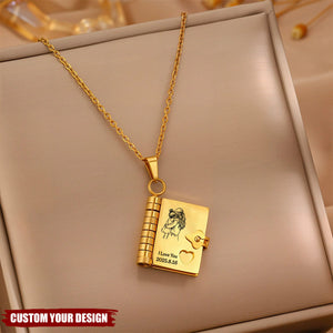 A Letter to My Daughter – My Little Star Personalized Book Necklace