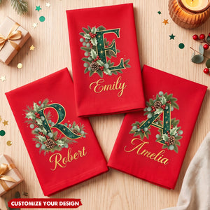Custom Napkin - Personalized Christmas Birthday Gifts - Gather & Be Merry
