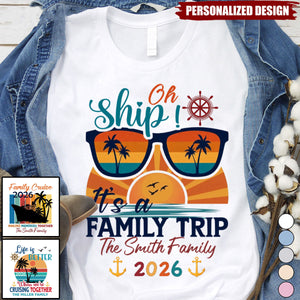Family Cruise Ship Making Memories Together- Personalized Shirt - Family Trip Matching