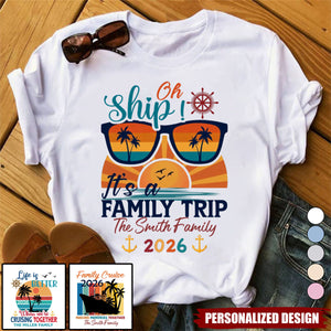 Family Cruise Ship Making Memories Together- Personalized Shirt - Family Trip Matching