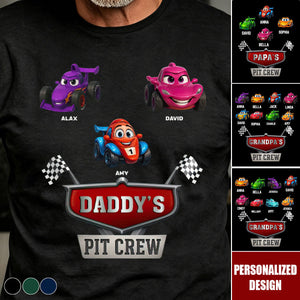 Daddy's Pit Crew - Personalized Shirt - Father's Day Gift For Dad, Husband