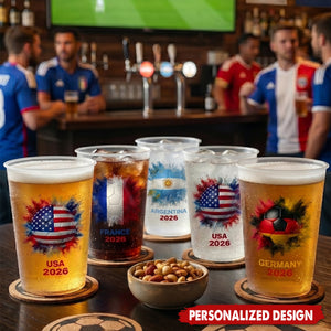 Custom Country Flags Cups - World Cup 2026 - Personalized Gifts For World Cup Fans