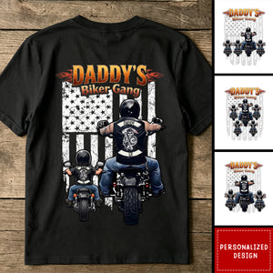 Daddy‘s Biker Gang - Personalized Shirt - Father's Day Gift For Dad, Grandpa