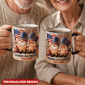 Growing Old Together - Personalized Coffee Mug, Gifts For Couple
