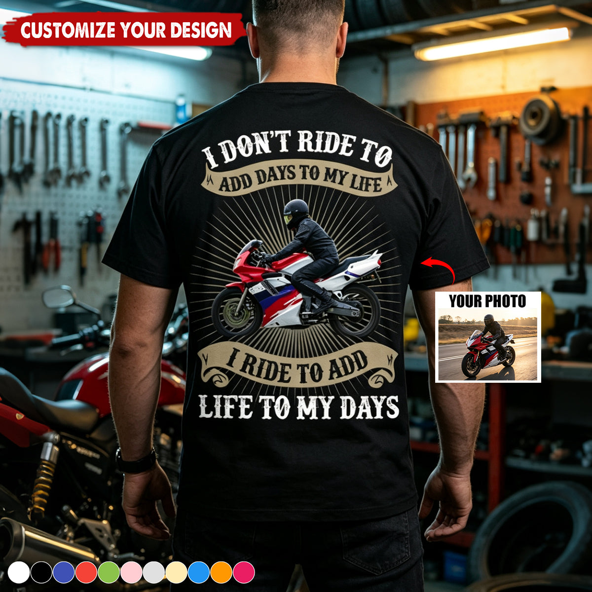 Goldwing Trike Motorcycle Personalized T-shirt, Cool Gift For Bikers, Motorcycle Lovers, Trike Rider Gift