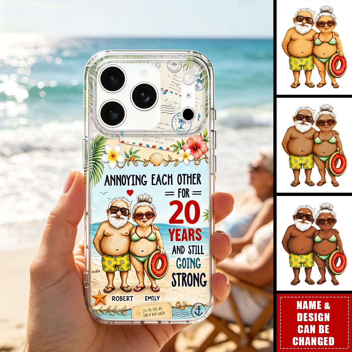 Annoying Each Other And Still Going Strong, Clear Phone Case, Couple Gift