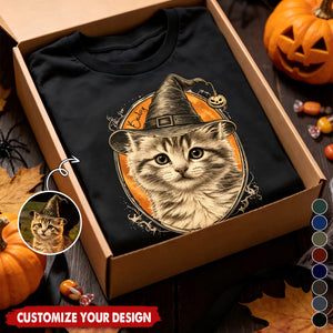 Your Pet As A Halloween Witch – Personalized T-Shirt
