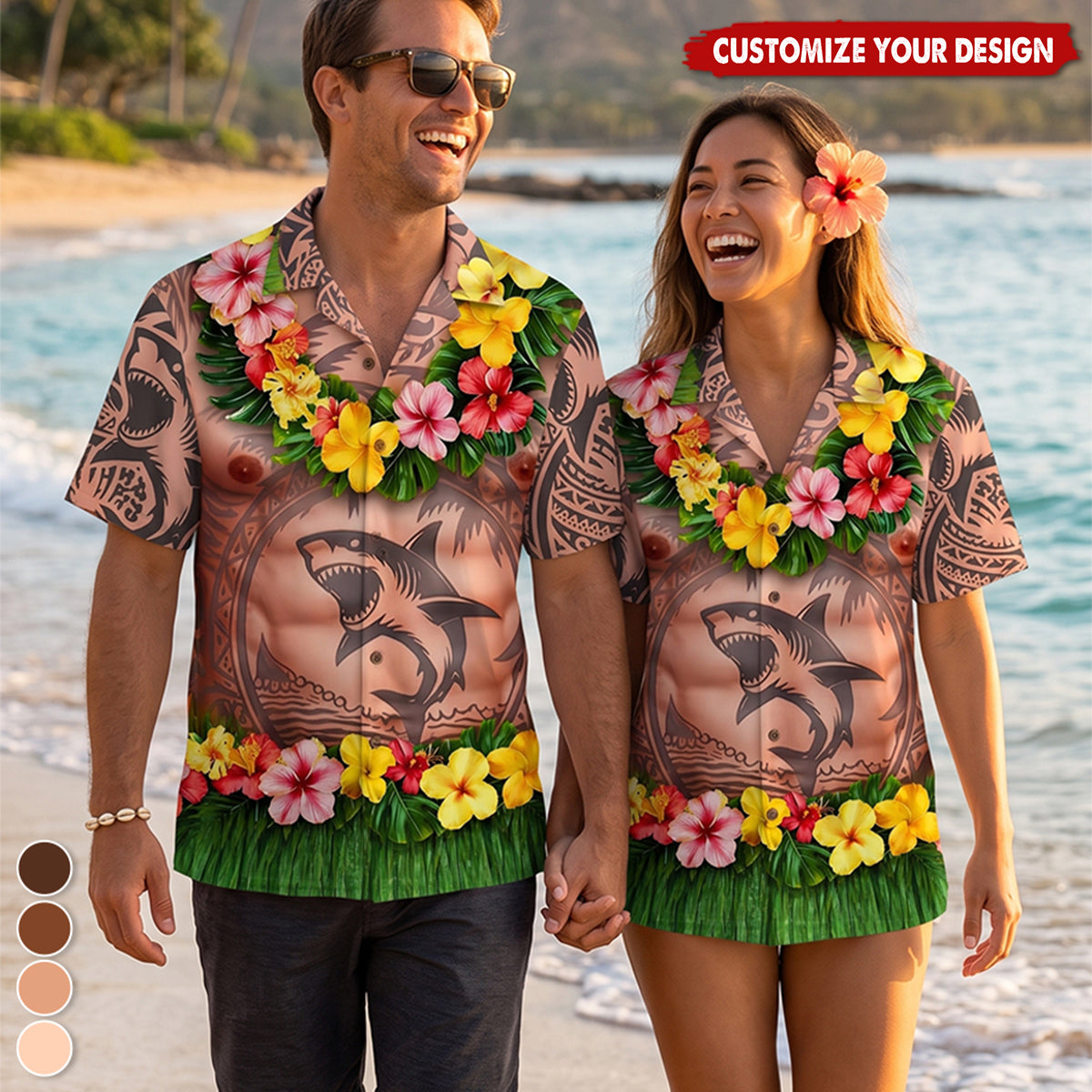 Custom Funny Unisex Tropical Hawaiian Aloha Shirt - Personalized Summer Vacation And Travel Gifts For Men - Aloha Trouble