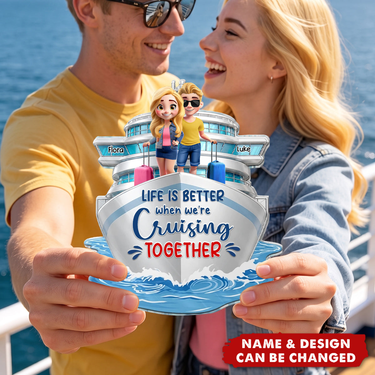 Cruising Partners Forever - Personalized Acrylic Magnet