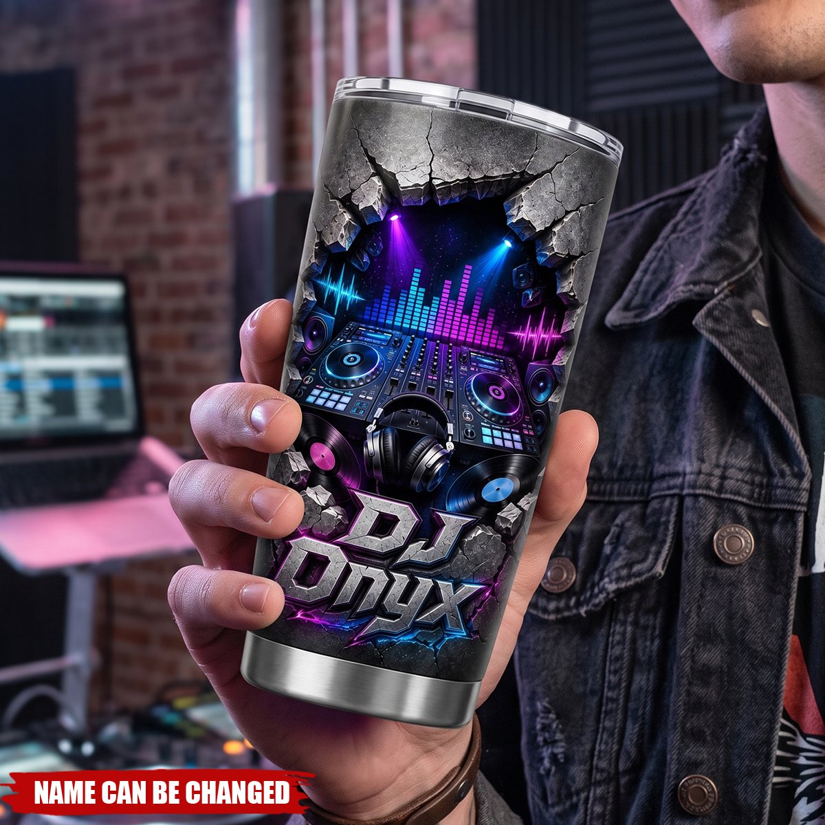 DJ Theme 20oz Tumbler - Custom Gifts For DJ Tumbler