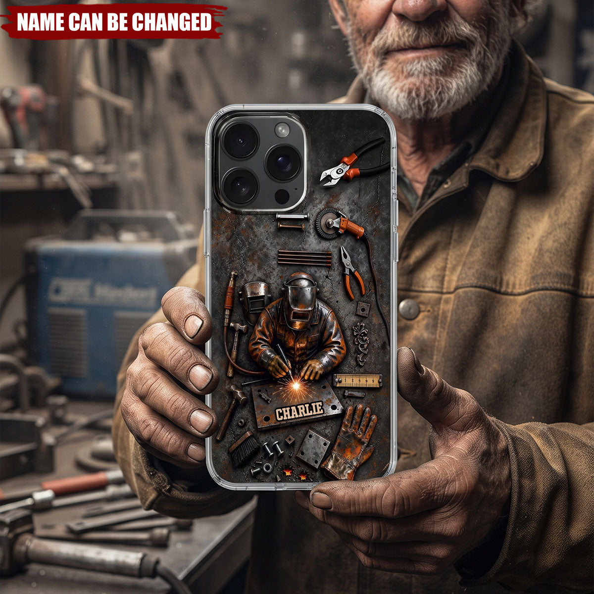 Skilled Hands Welder, Personalized Phone Case, Gift For Welders
