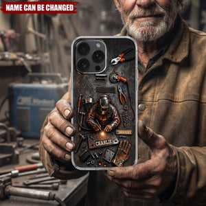 Skilled Hands Welder, Personalized Phone Case, Gift For Welders