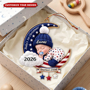 Baby's First Christmas - Personalized Acrylic Ornament, Gift For New Parents