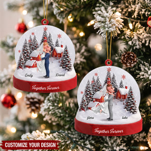 Personalized Acrylic Ornament-Together Forever, Gift For Couples