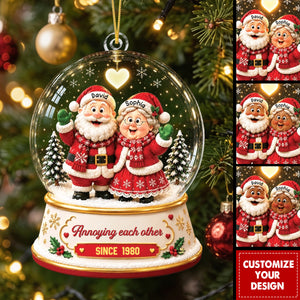 Annoying Each Other Since - Personalized Acrylic Ornament for Couples