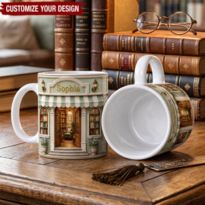 Custom Bookstore Coffee Mug, Cozy Gift for Book Lovers, Reading Lover Birthday Present
