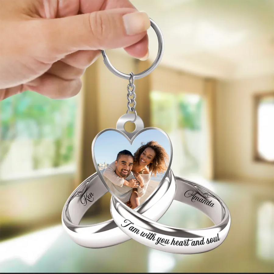 Couple - Photo Couple - Personalized Acrylic Keychain