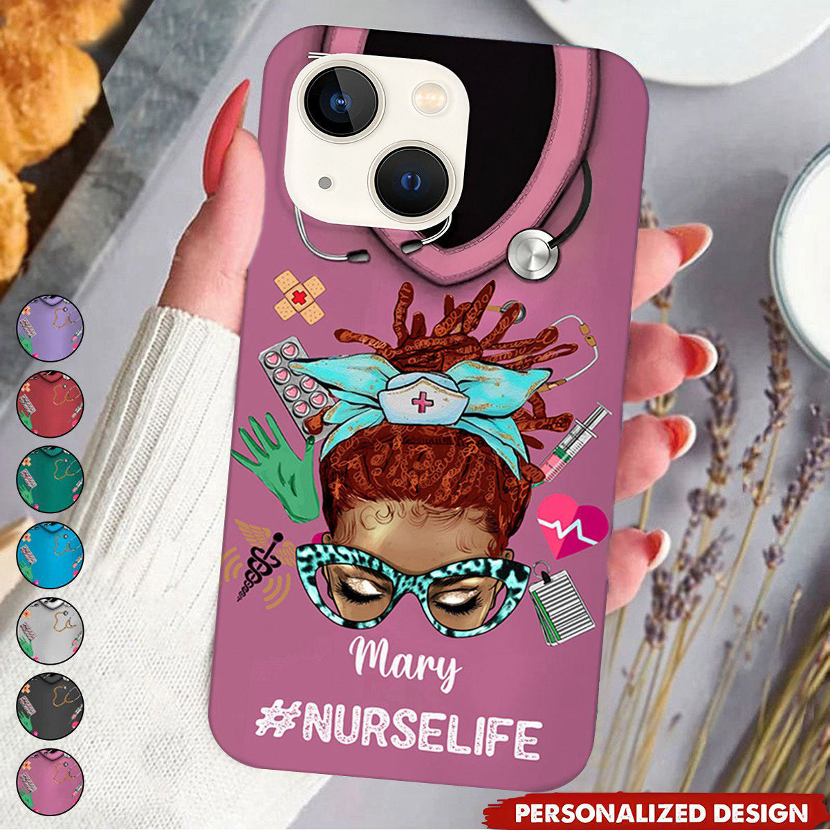 Nurse Uniform Pattern Nurse Life Personalized Phone Case
