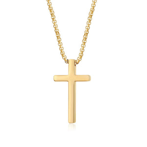 Personalized Cross Necklace Custom Engraved Pendant With Chain