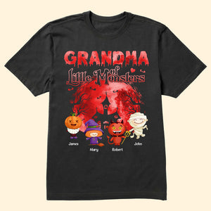 Grandma Mommy Of Little Monsters - Personalized Shirt