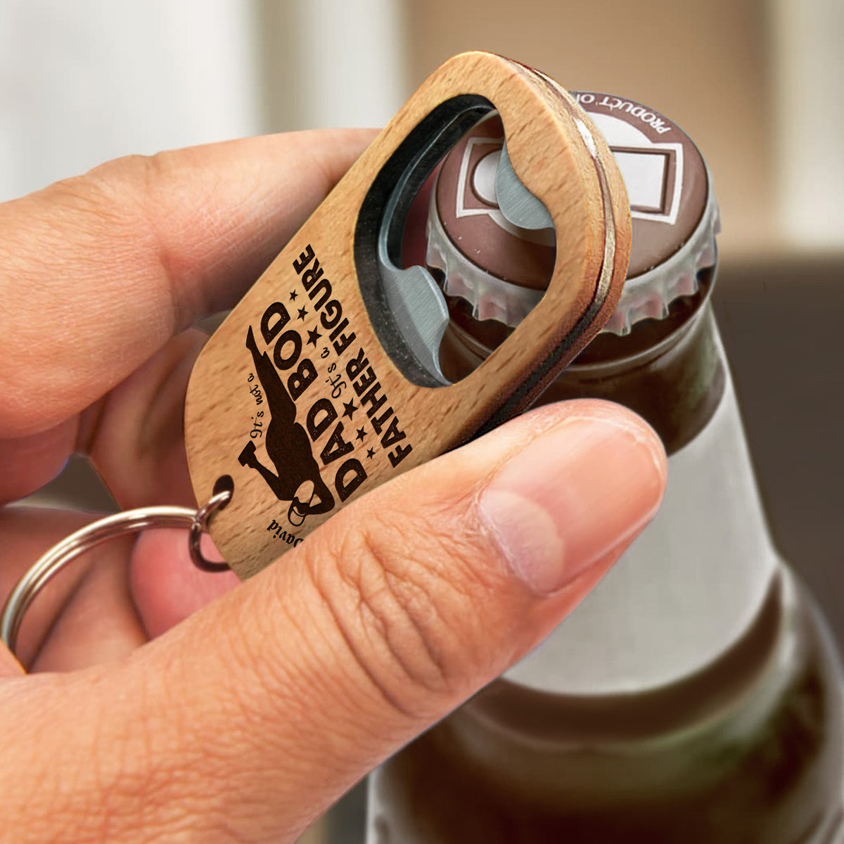 It's Not A Dad Bod - Gift For Father, Daddy, Papa, Uncle - Personalized Bottle Opener Keychain