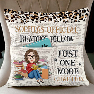 Just One More Chapter - Personalized Pocket Pillow