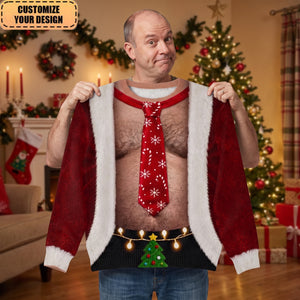 Custom Funny Ugly Sweater - Personalized Christmas Birthday Gift