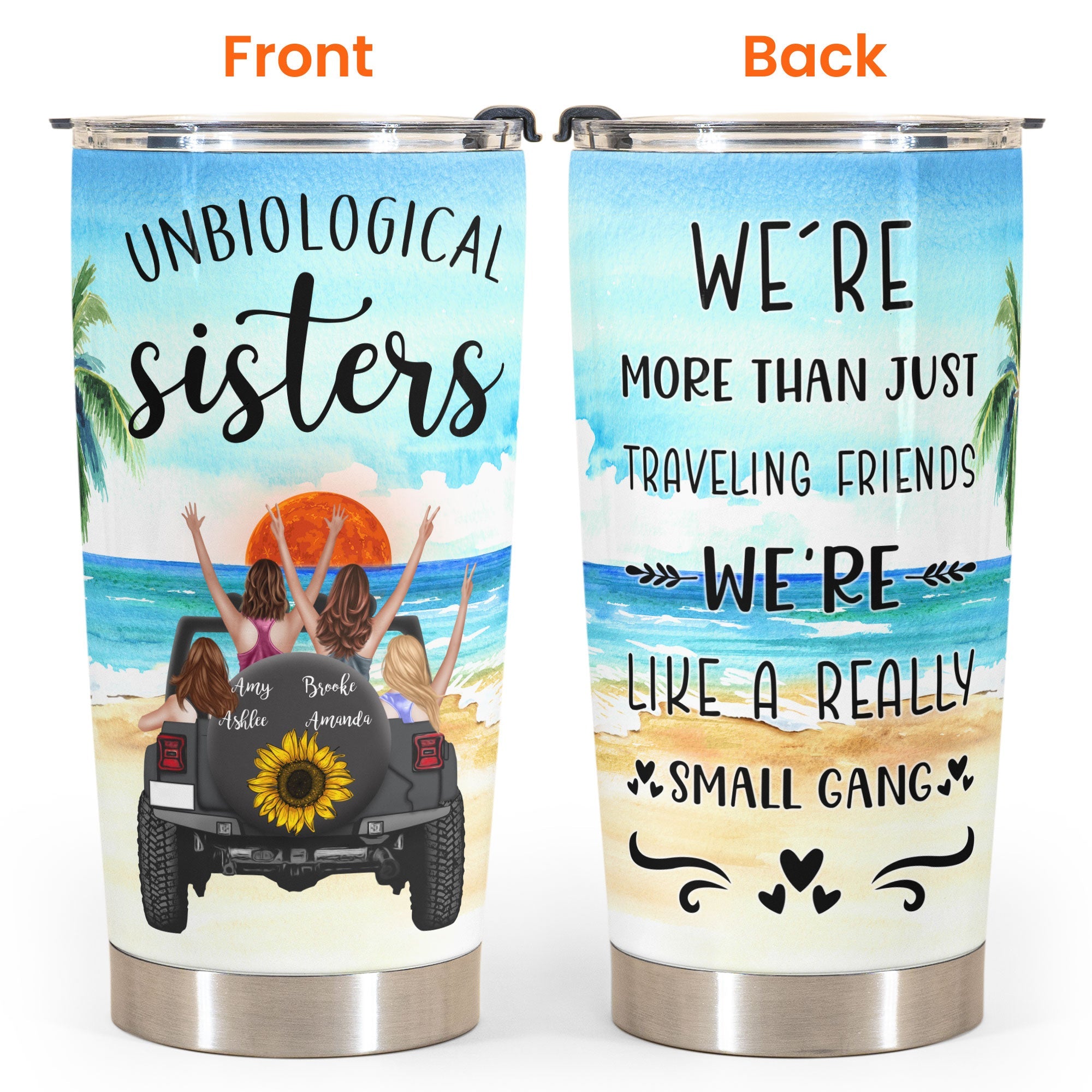 More Than Just Traveling Friends - Personalized Tumbler Cup - Gift For Bestie