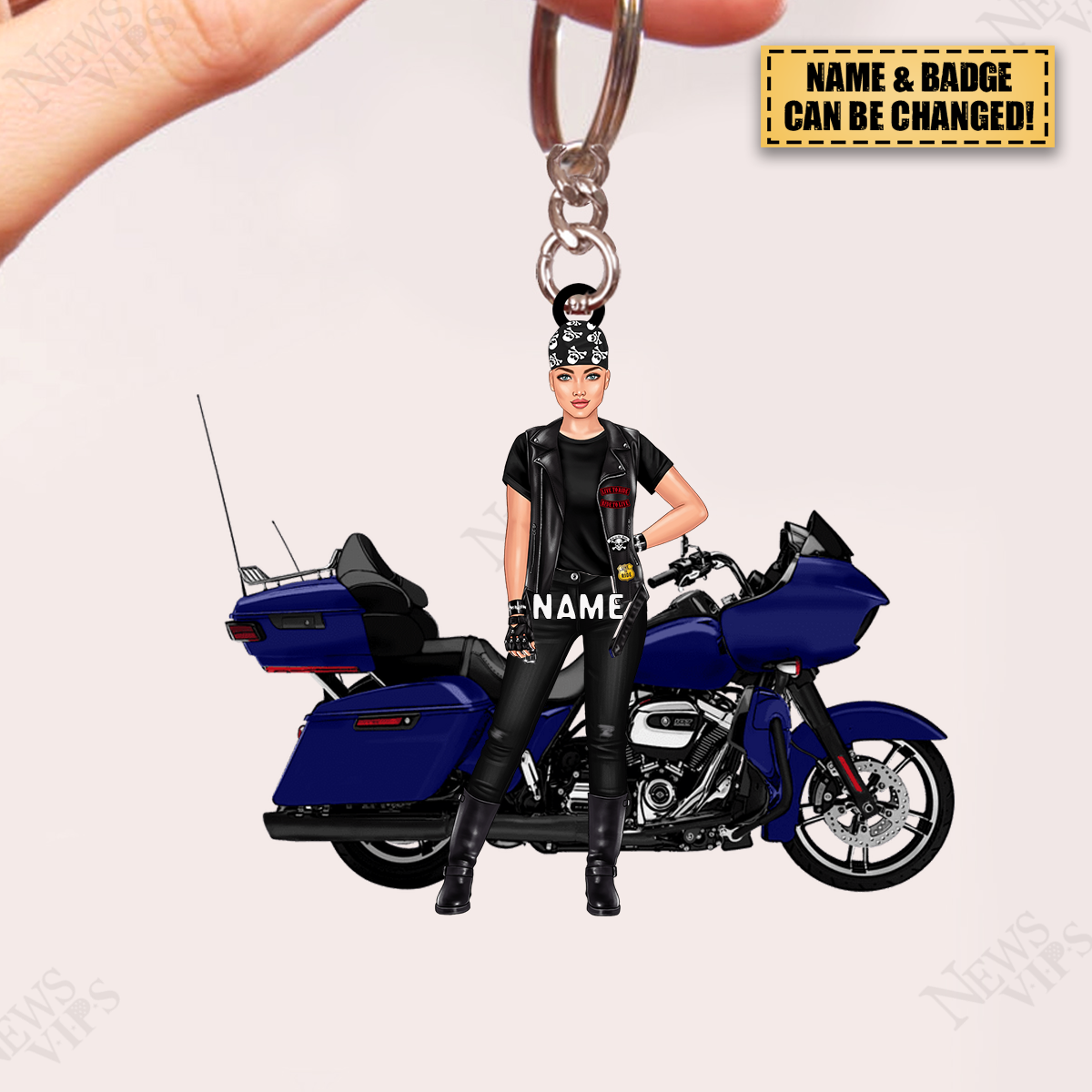 Personalized Motorcycle Acrylic Keychain - Yes I Am A Girl Yes This Is My Motorcycle , Motorcycle Lover Gifts