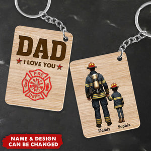 Celebrating the Best Dad Ever - Personalized Acrylic Keychain