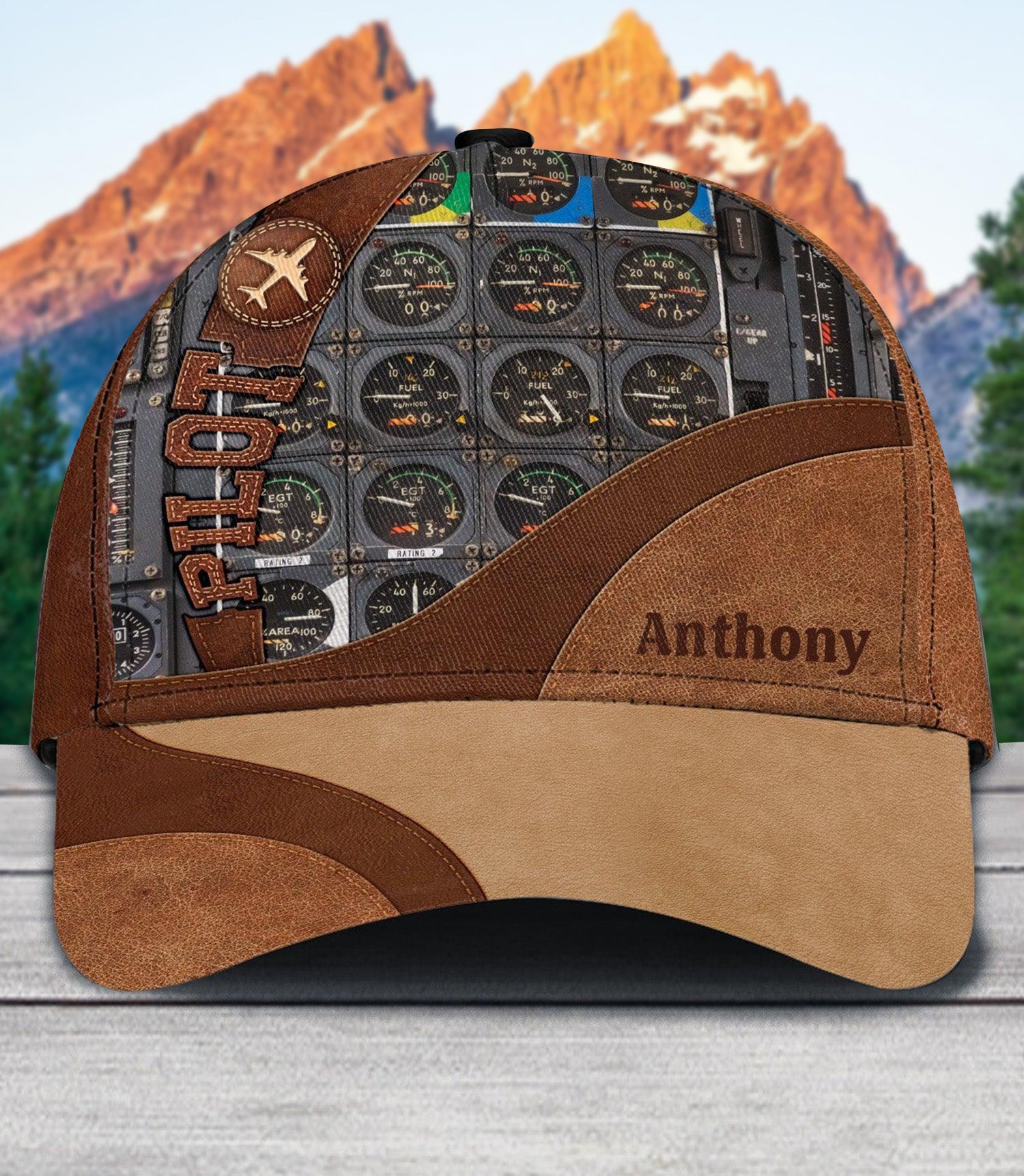 Personalized Pilot Classic Cap, Personalized Gift for Pilot