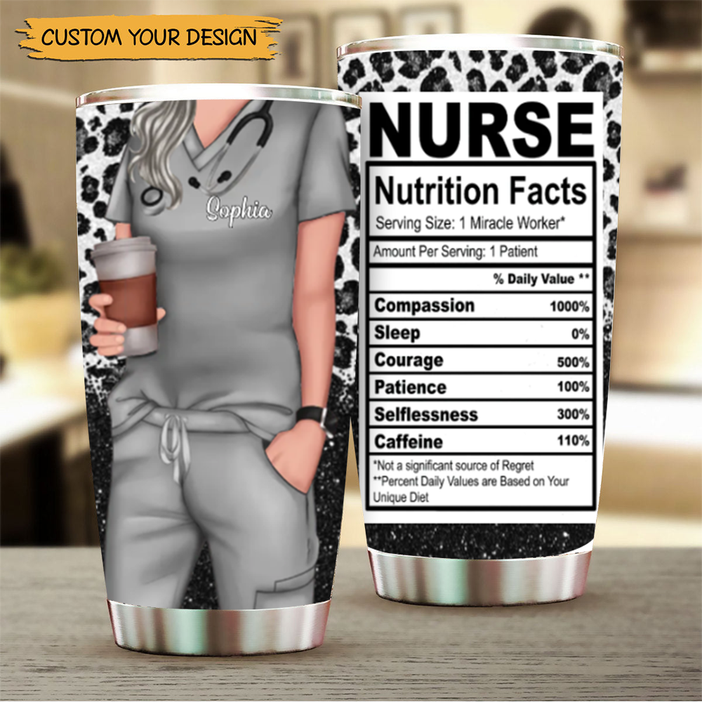 Nurse Tumbler Personalized - Nurse Tumbler with Straw - Gift for