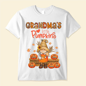 Grandma's Little Pumpkins, Fall Gift for Grandma Personalized Shirt