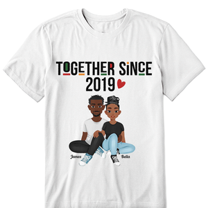 Together Since New Version - Personalized Matching Couple Shirts