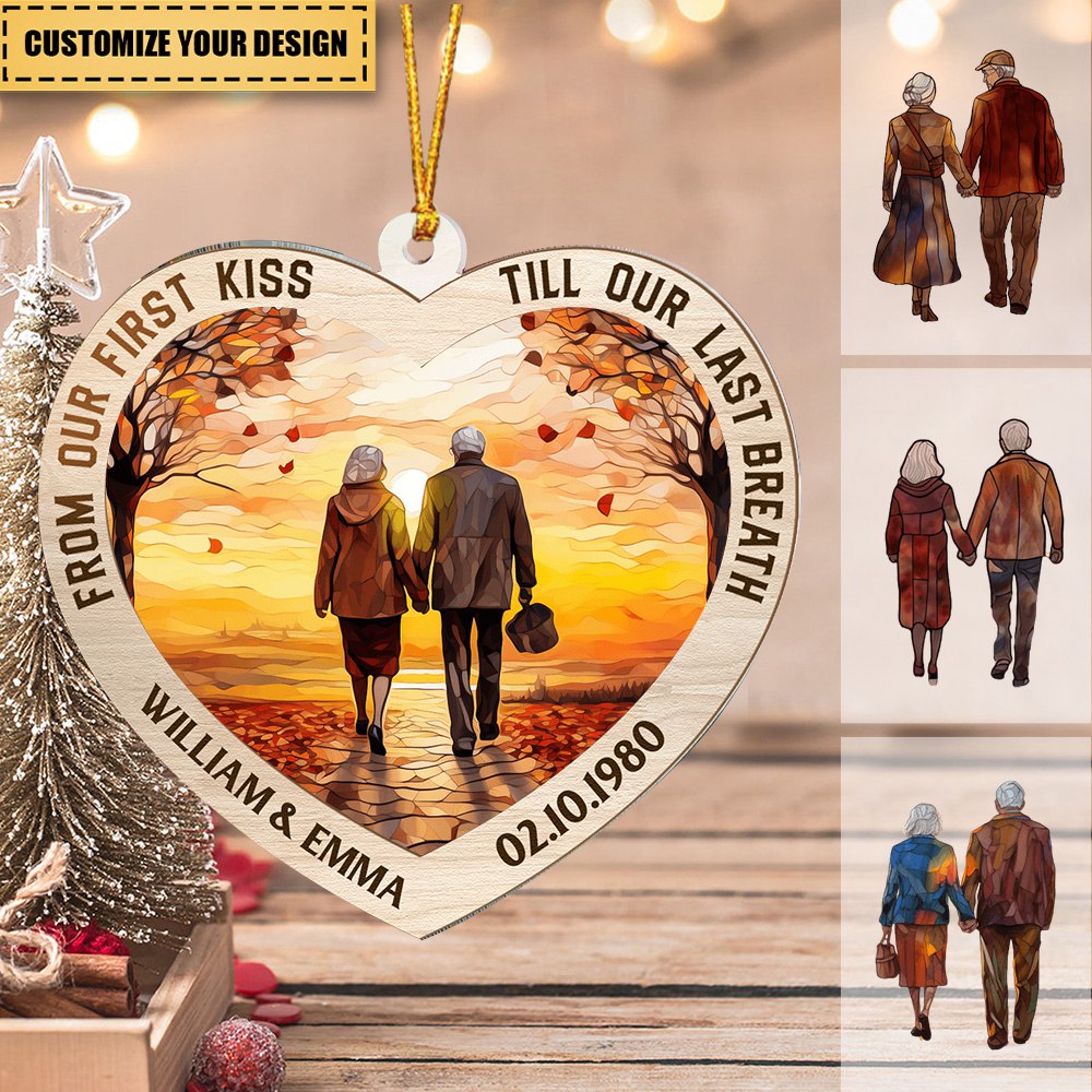 Grow Old With Me The Best Is Yet To Be Anniversary - Personalized Christmas Ornament