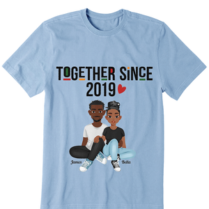 Together Since New Version - Personalized Matching Couple Shirts