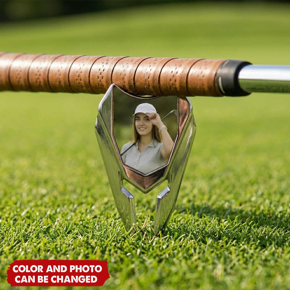 Personalized Golf Divot Repair Tool Magnetic Hat Clip Set with Photo Ball Marker and Box Golf Accessories Birthday Sports Gift for Golf Players