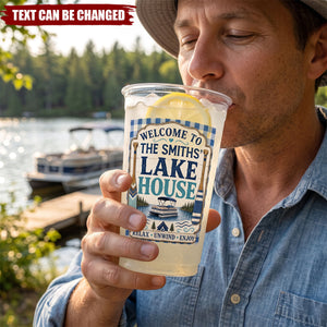 Custom Lake House Party Cups - Personalized Summer Vacation And Travel Gifts For Mom, Dad, Brother, Sister - Life Is Better On The Boat