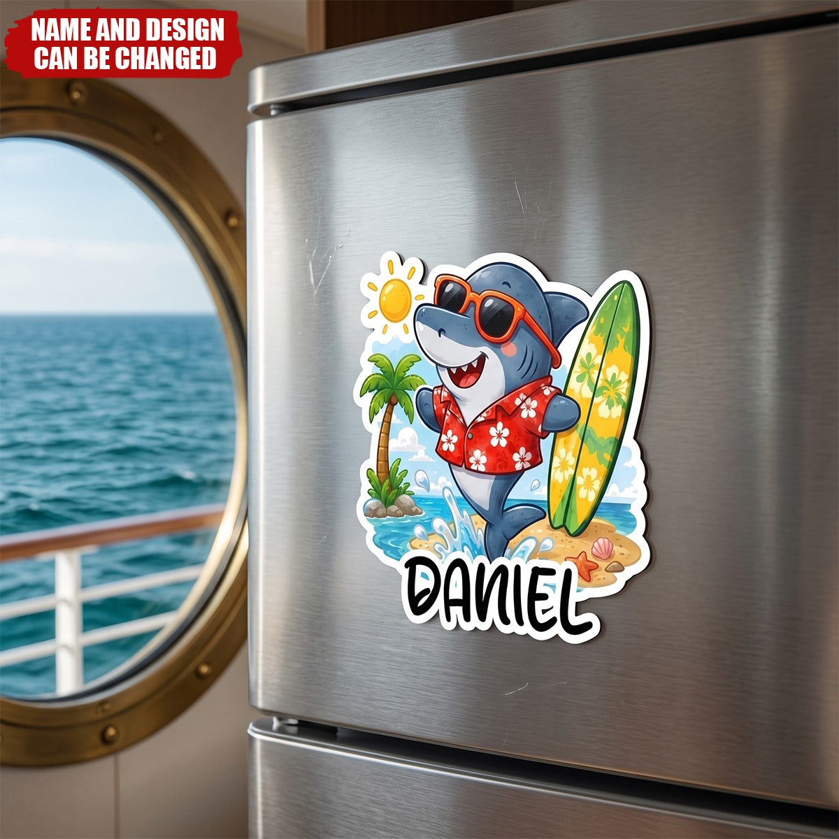 Custom Magnetic Sheet - Personalized Summer Vacation And Travel Gifts For Mom, Dad, Brother, Sister - Ocean Memories Forever