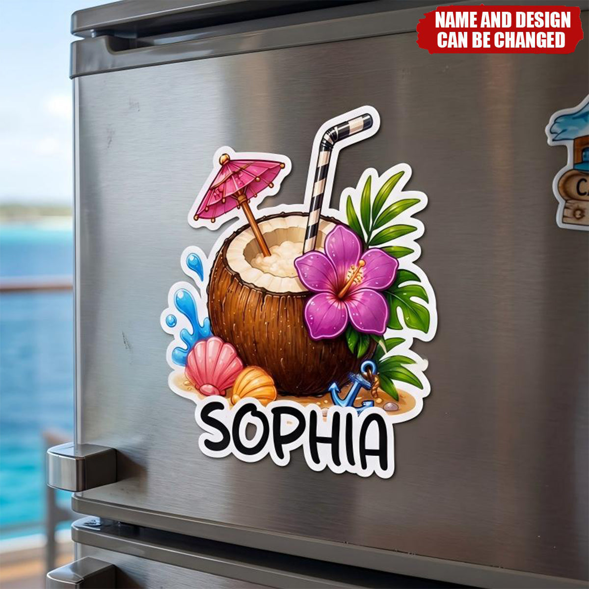 Custom Magnetic Sheet - Personalized Summer Vacation And Travel Gifts For Mom, Dad, Brother, Sister - Sweet Times Together