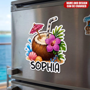 Custom Magnetic Sheet - Personalized Summer Vacation And Travel Gifts For Mom, Dad, Brother, Sister - Sweet Times Together