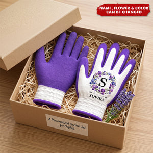 Custom Coated Grip Gardening Gloves - Personalized Birthday Garden Gifts For Gardeners - Growing Sweet Daily Memories