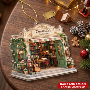 Custom Acrylic Ornament - Personalized Christmas Bookish Gifts For Book Lovers, Bookworms, Readers - One More Chapte