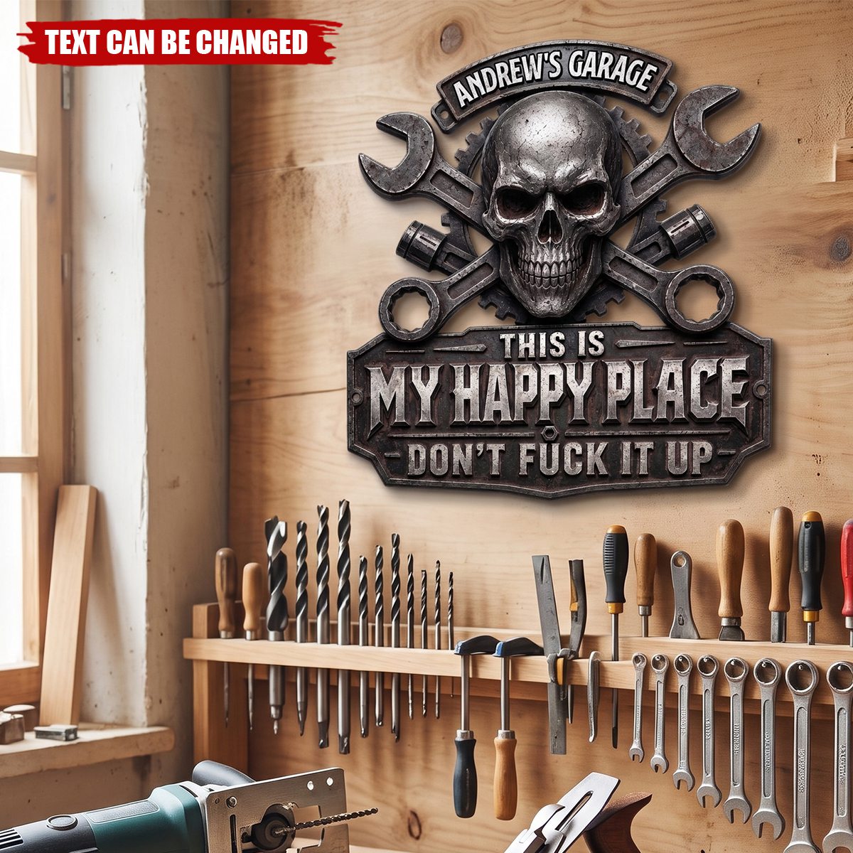 Custom Shaped Metal Sign - Personalized Birthday Gifts For Husband, Son, Grandson, Brother, Grandpa, Dad, Yourself