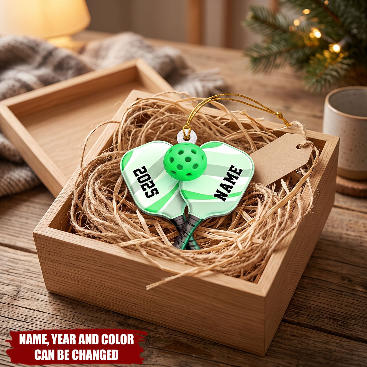 Personalized Pickleball Paddle Ornament, Pickleball Personalized Gifts, Sport Christmas Personalized,Player Gifts