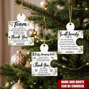 Thank You Coworkers Employee Appreciation Gift Bulk - Personalized Ornament