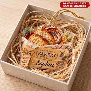 Sourdough Bread Ornament Gift For Sourdough Lovers Baking Lovers - Personalized Ornament
